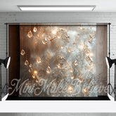 Aperturee - Abstract Light Crystals Pendant Retro Wall Backdrop